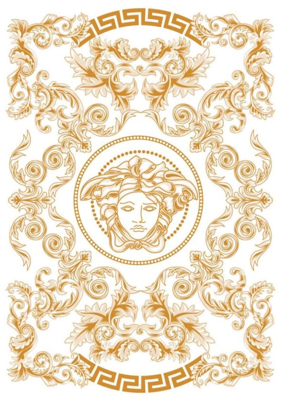 Версаче орнамент золотой