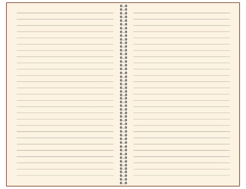 Блокнот в линейку