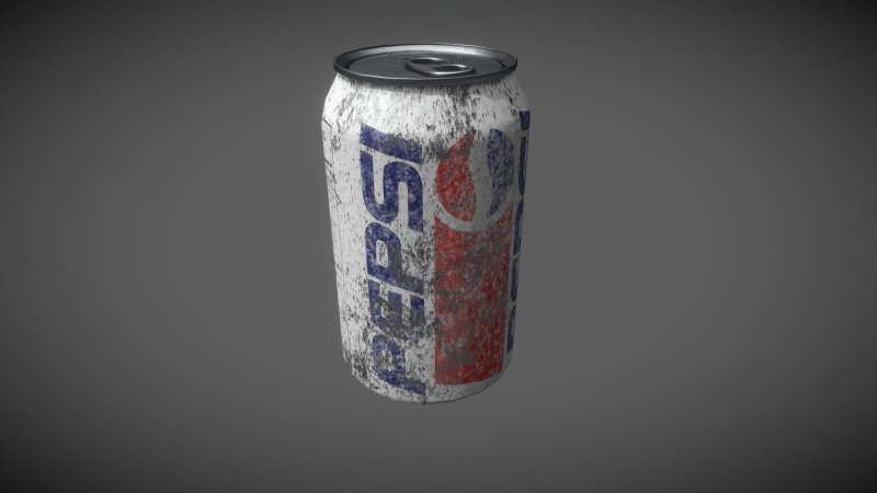 Банка пепси вид сверху