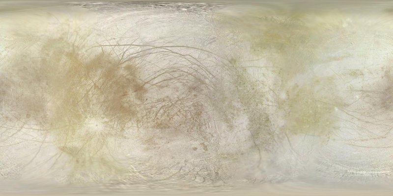 Карта Европы спутника Юпитера