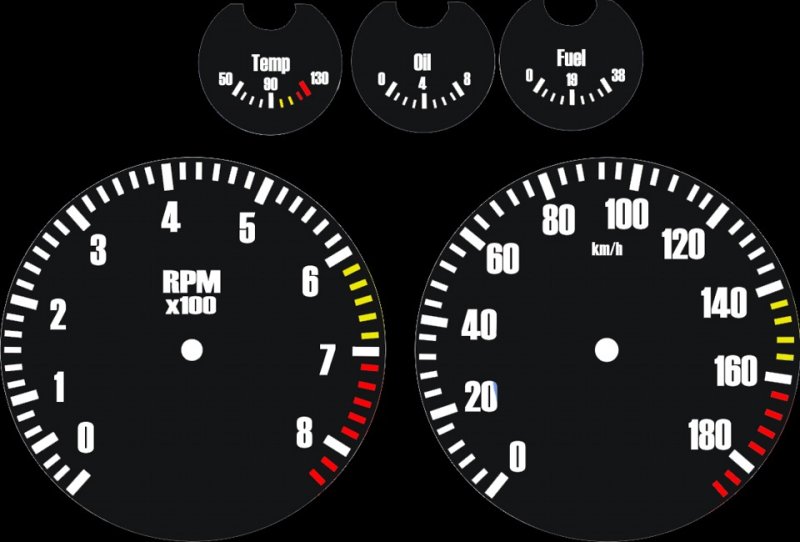 ВАЗ 2106 шкалы шкала приборов