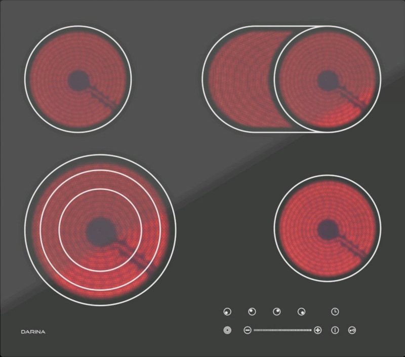 Варочная панель электрическая Darina 4p e326 b в разобранном