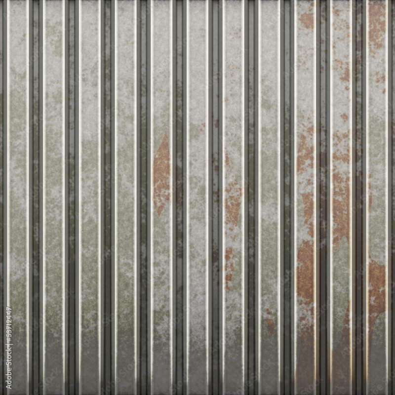 Ржавый профнастил