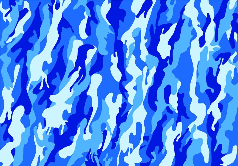 Синий камуфляж