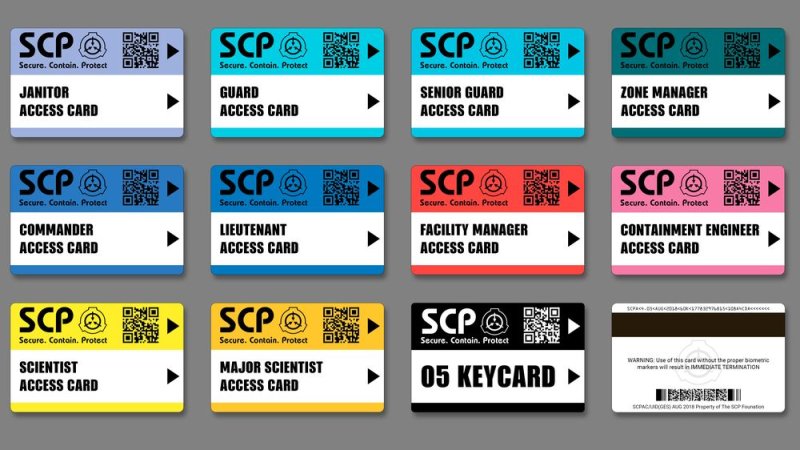 SCP карта доступа о5