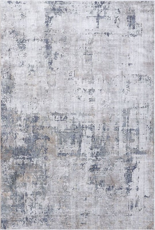 Серый ковер с потертостями