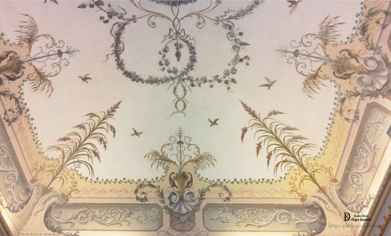 Альфрейная роспись рококо