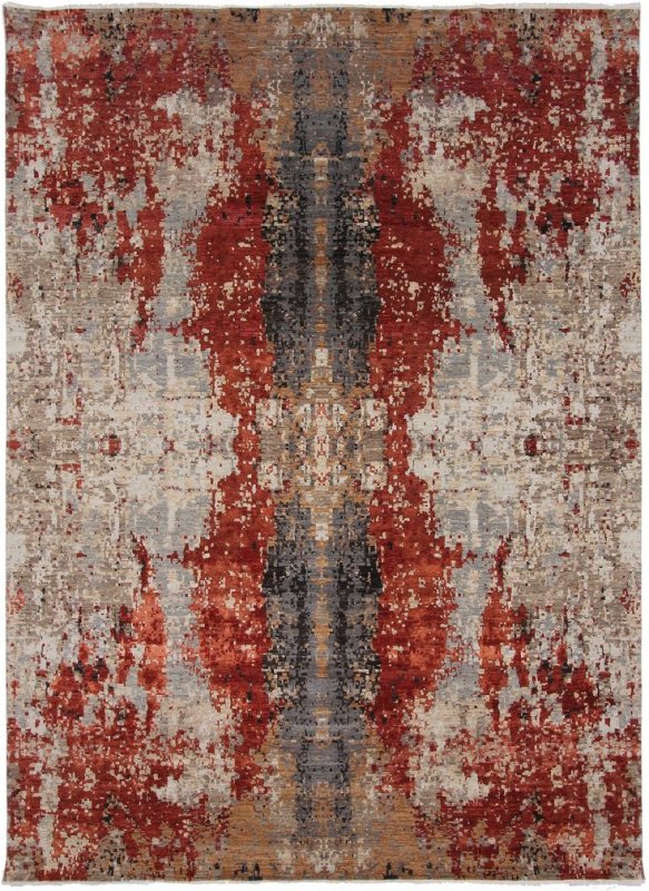 Ковер с потертостями