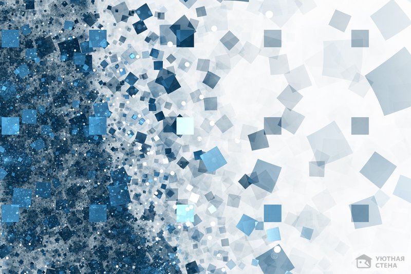 Сине голубая абстракция