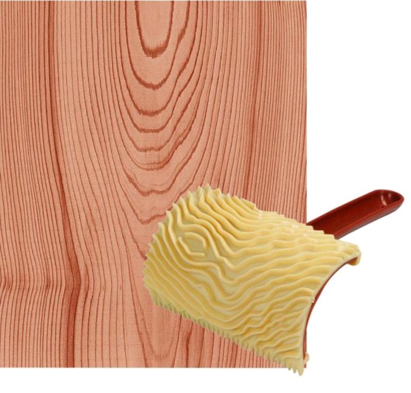 Резиновый шпатель для имитации дерева