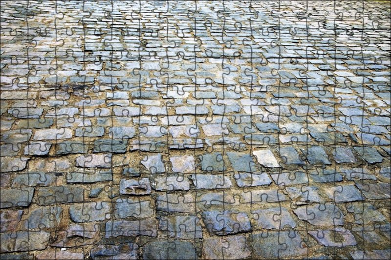 Тротуарная плитка "мостовой камень"