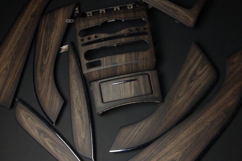 Аквапринт черное дерево матовое