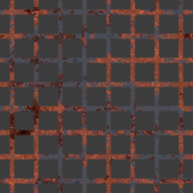 Текстура ржавой решетки