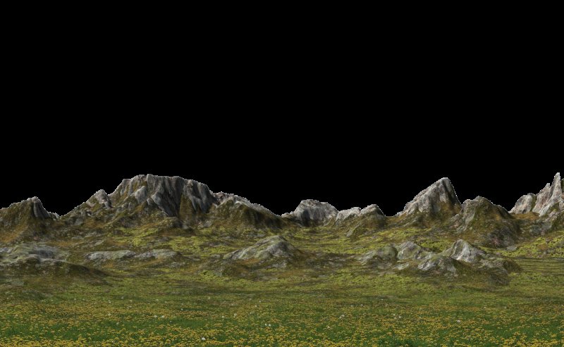 Горы на белом фоне