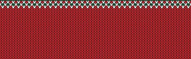 Красное вязаное полотно