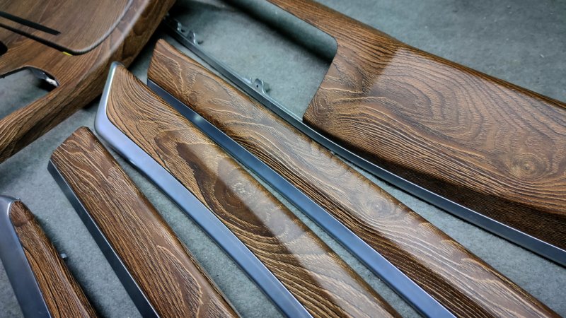 Аквапринт карельская береза