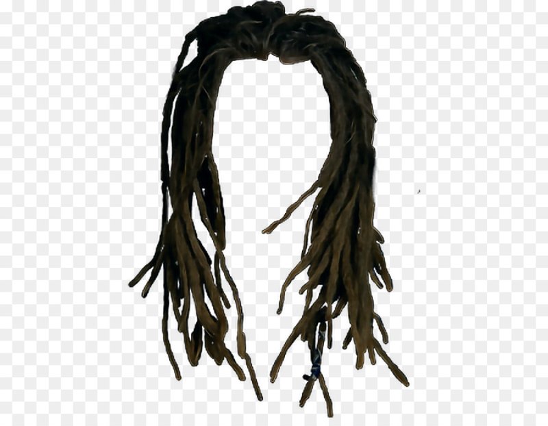 Дреды на прозрачном фоне