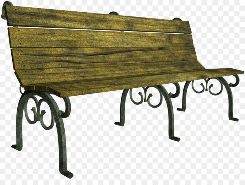 Скамейка без фона