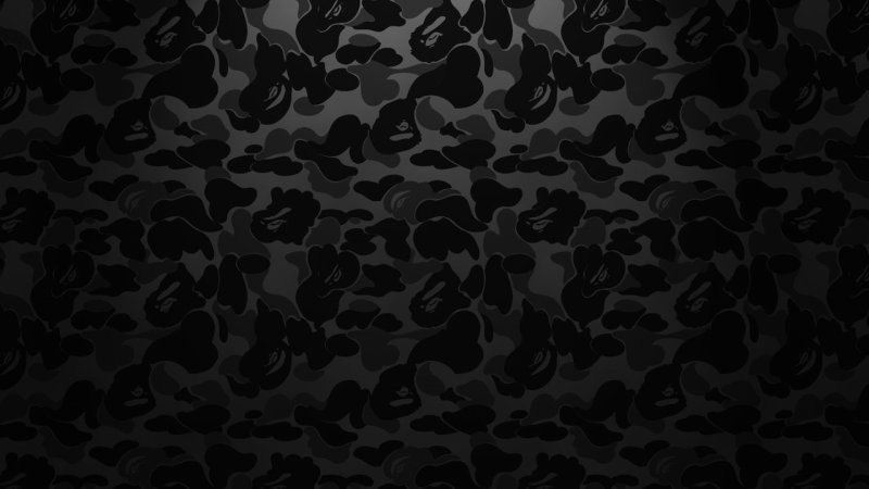 Черный Bape Camo