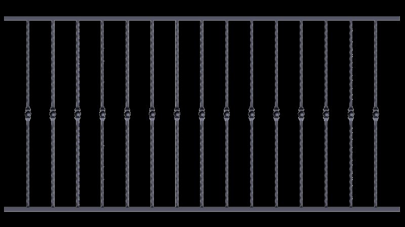 Решетка ограждения металлическая