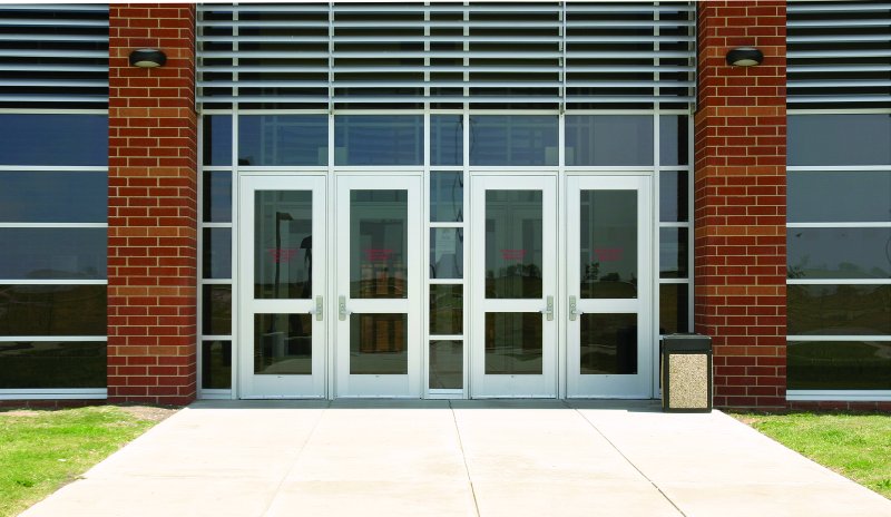 Алюминиевые двери входные акфа