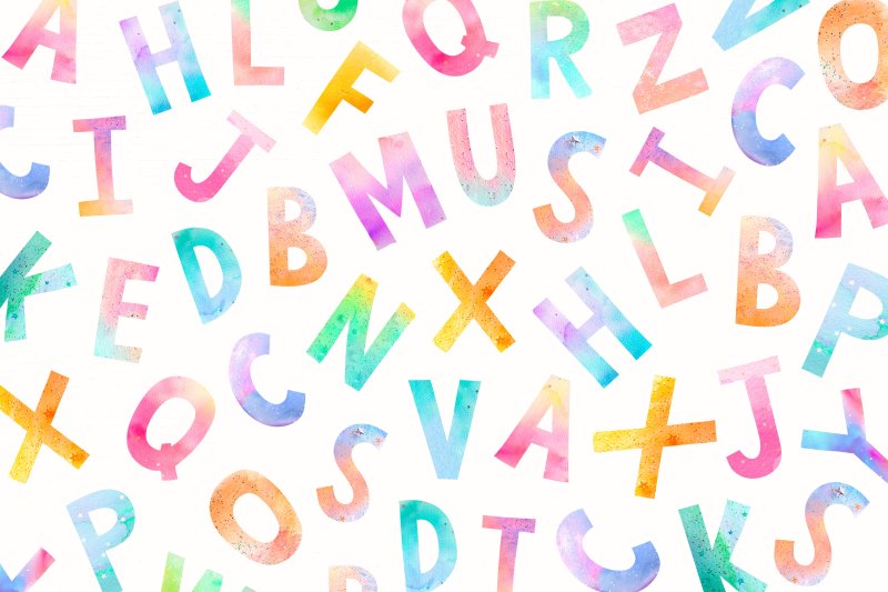 Буква а на красивом фоне