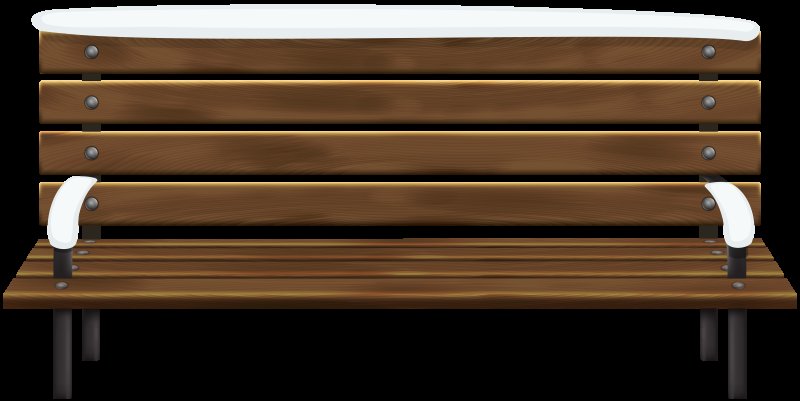 Скамейка без фона