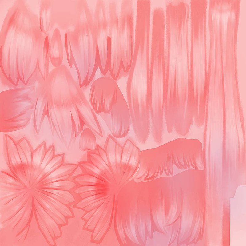 Текстура волос аниме