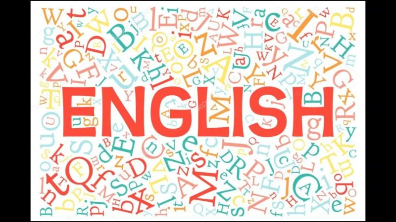 Фон с английскими буквами