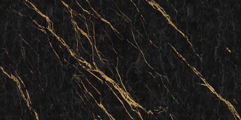 Черный мрамор с золотыми прожилками