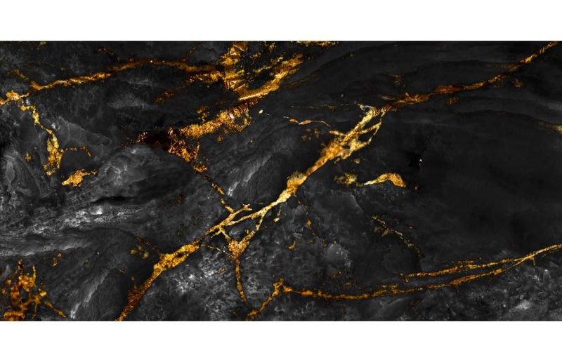 Черный мрамор с золотыми прожилками фон