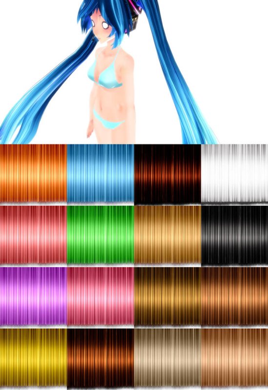 MMD hair Tex
