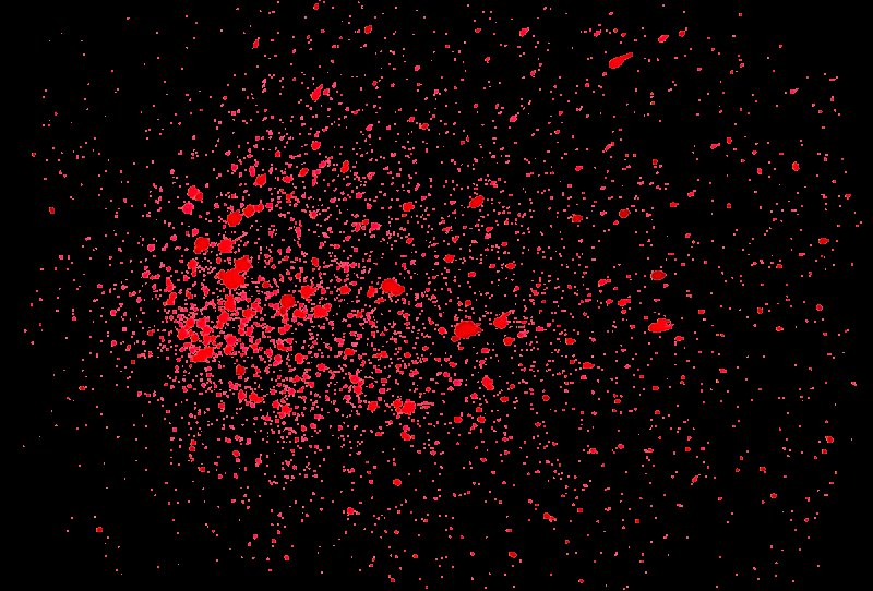 Красный фон с белыми точками