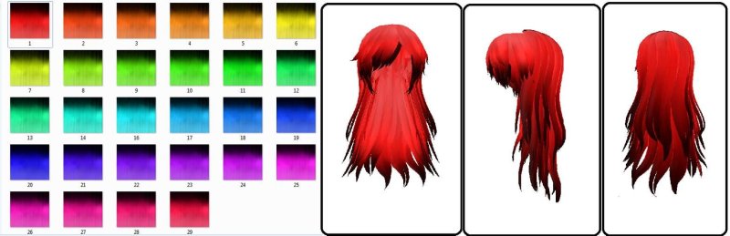 Текстура волос ММД