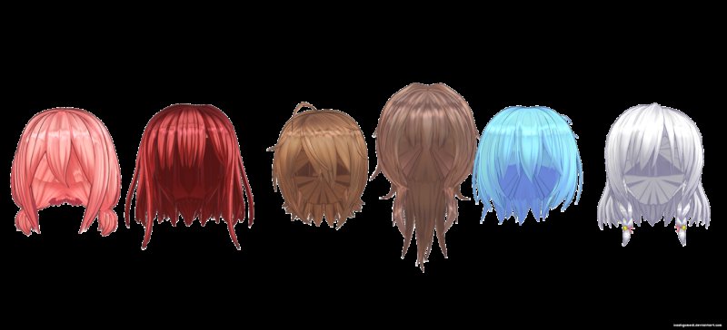 MMD DL hair каре