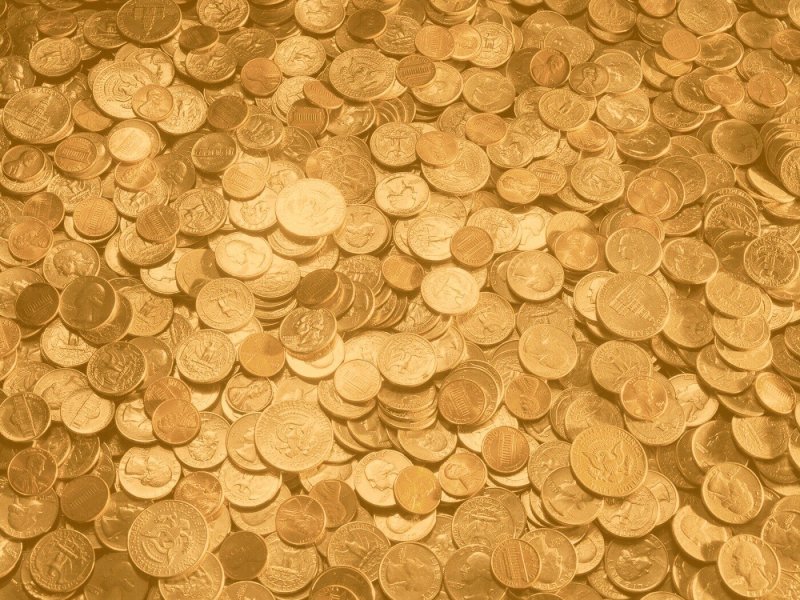 Золотые монеты текстура