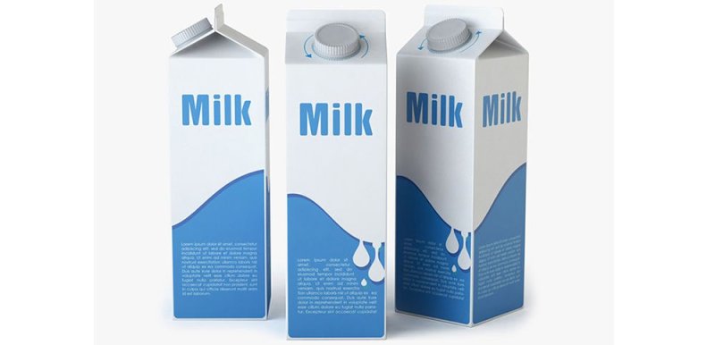 Молоко в картонной упаковке