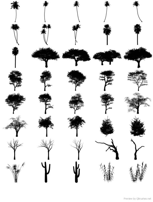 Кисти для Ибис пейнт деревья