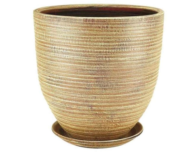 Горшок эко бутон беж. 20см