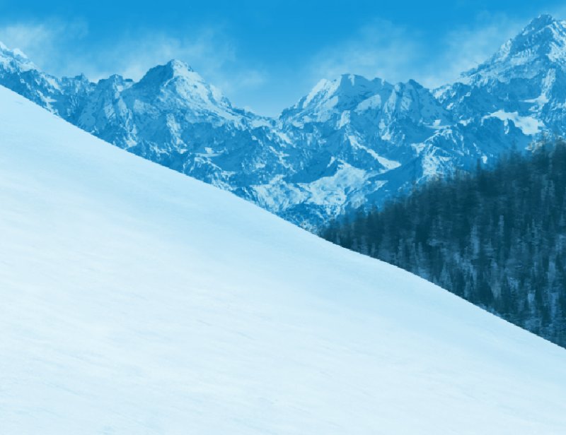 Снежная горка фон