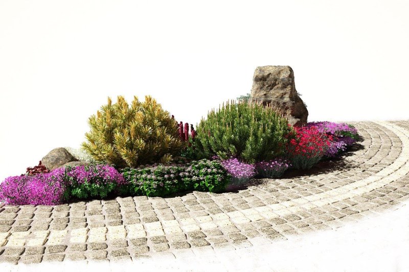 Визуализация клумбы