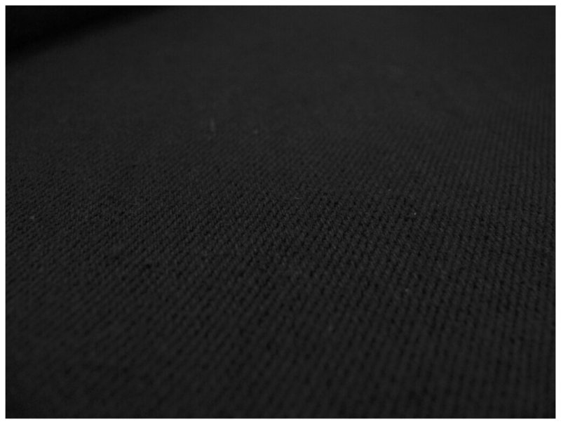 Черный джинс ткань