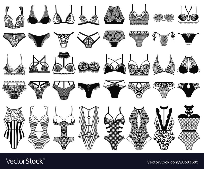 Узоры на женском Нижнем белье