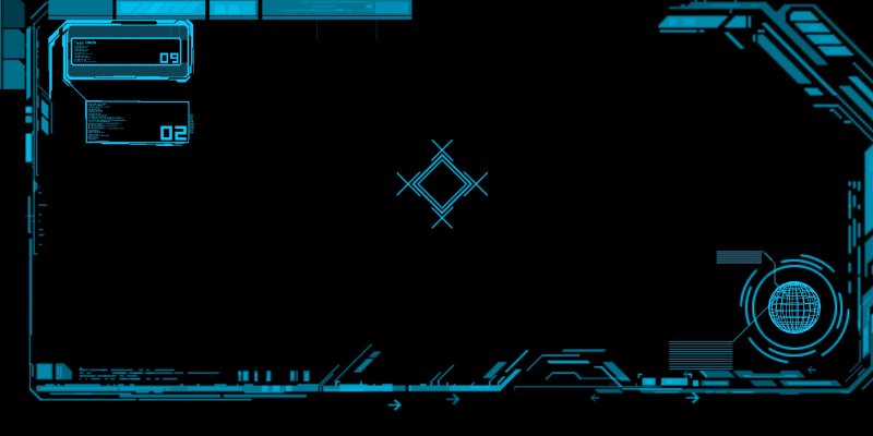 Интерфейс в стиле киберпанка