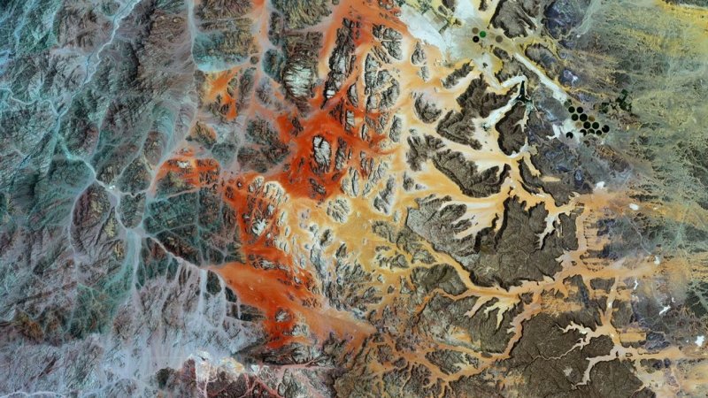 Текстура рельефа местности