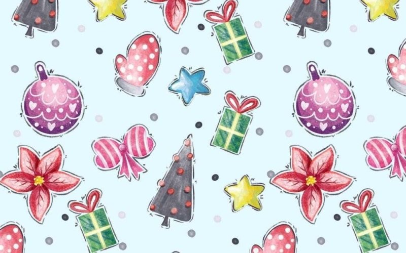 Новогодний фон бесшовный