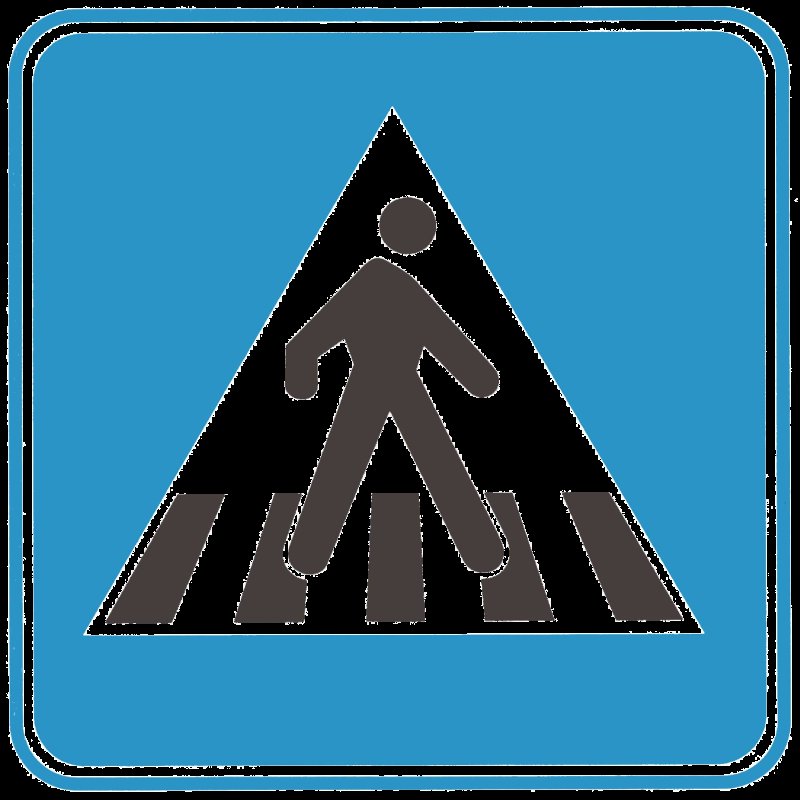 Дорожный знак пешеходный переход