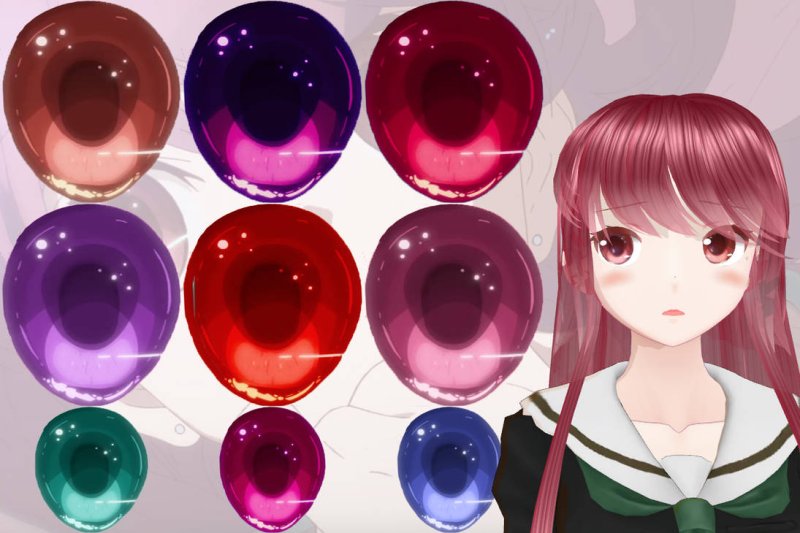 Красивый цвет глаз аниме