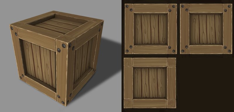 Фактура деревянного ящика