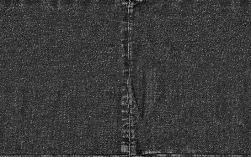 Черная джинсовая ткань